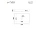 Voss Aldo V1255-111 Επικαθήμενος Νιπτήρας Inox Brushed 55x38